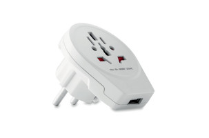 Adaptador para Europa USB Skross ® blanco