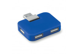 Hub USB 4 puertos Square azul royal