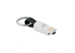 Cable micro USB con llavero Mini negro