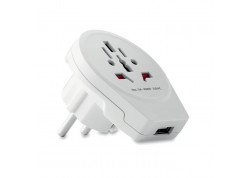 Adaptador para Europa USB Skross ® blanco